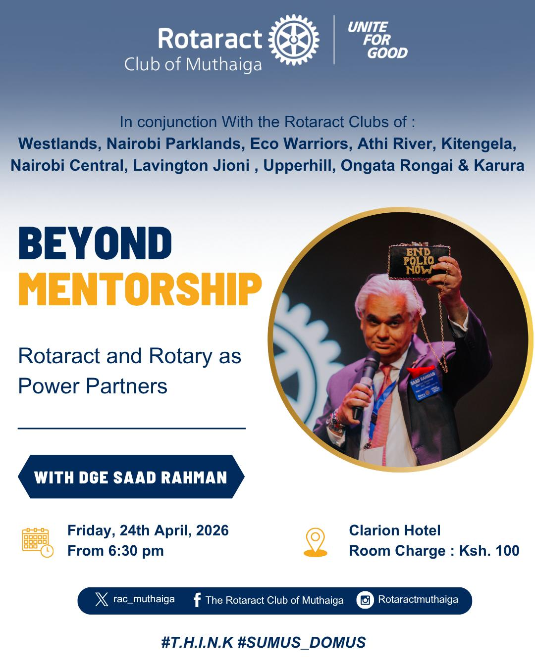 Beyond Mentorship – Rotaract and Rotary as Power Partners